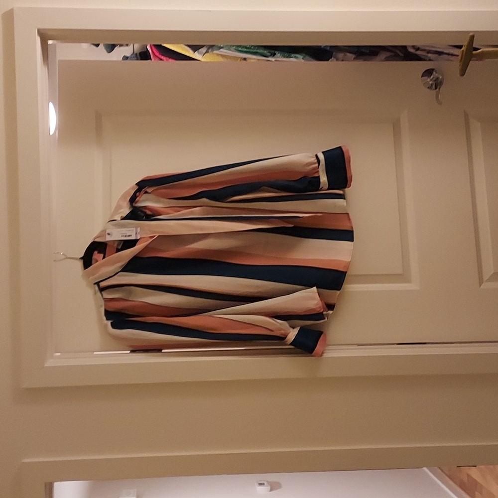 Striped blouse satin brand new